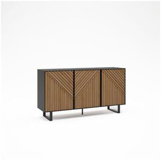Buffet 3 portes 151 cm ALAIA effet chêne