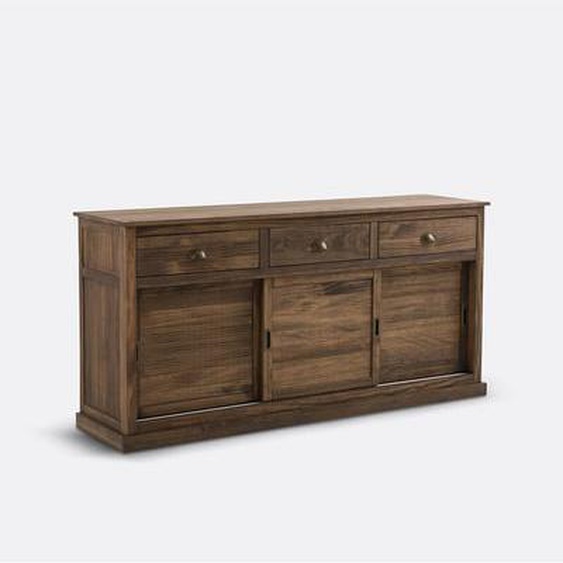 Buffet 3 portes, 3 tiroirs, pin massif, Lunja