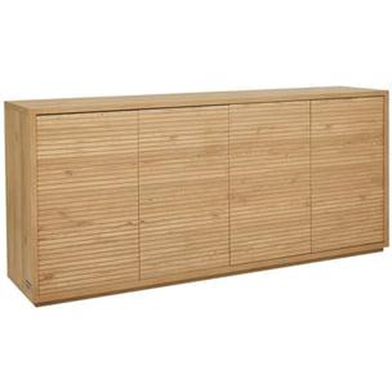 Buffet 4 portes 180 cm FERRET effet tasseaux de bois