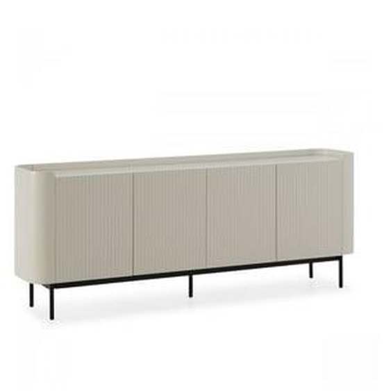 Buffet 4 portes 200 cm JAY effet tasseaux