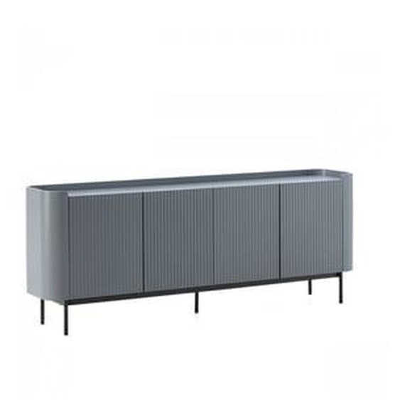 Buffet 4 portes 200 cm JAY effet tasseaux