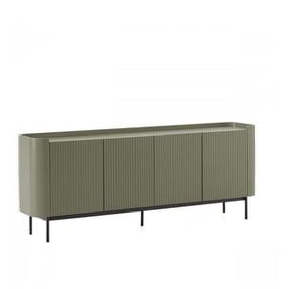 Buffet 4 portes 200 cm JAY effet tasseaux