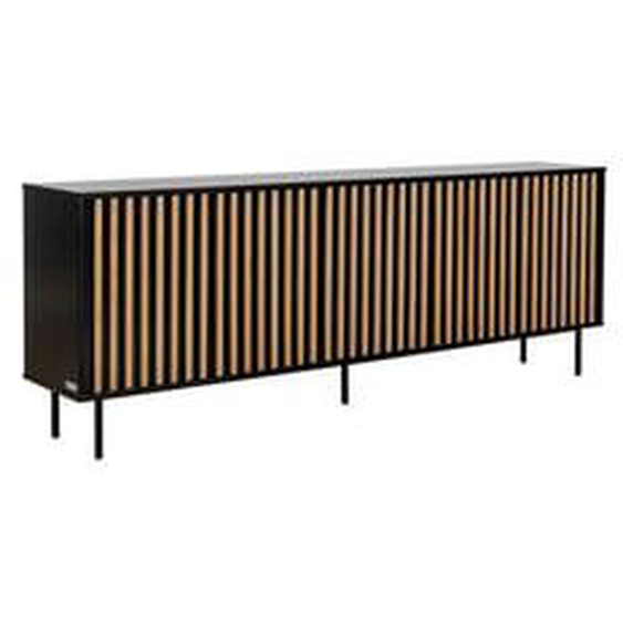 Buffet 5 portes 220 cm CORNEILLE tasseaux pin massif