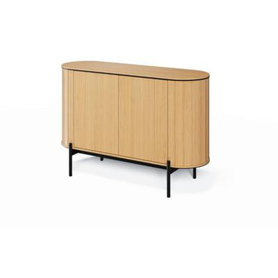 Buffet arrondi 2 portes 124 cm AMBOISE couleur chêne