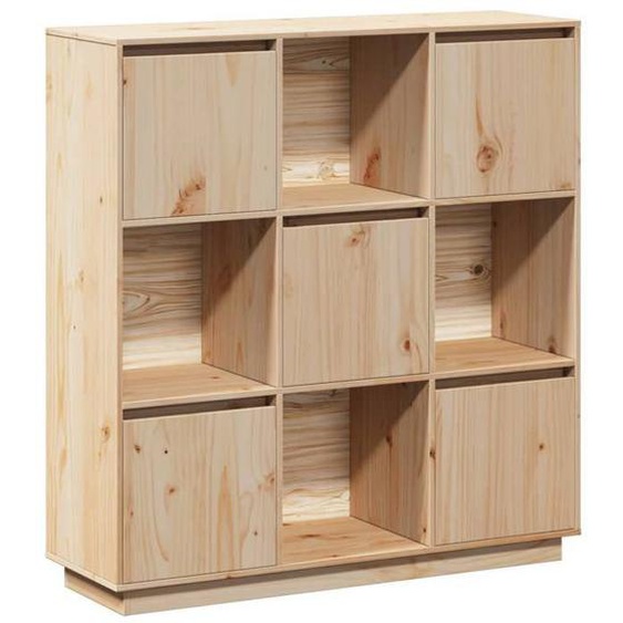 Buffet bahut commode armoire meuble de rangement organisateur cuisine salle de sejour salon 110,5 x 35 x 117 cm bois de