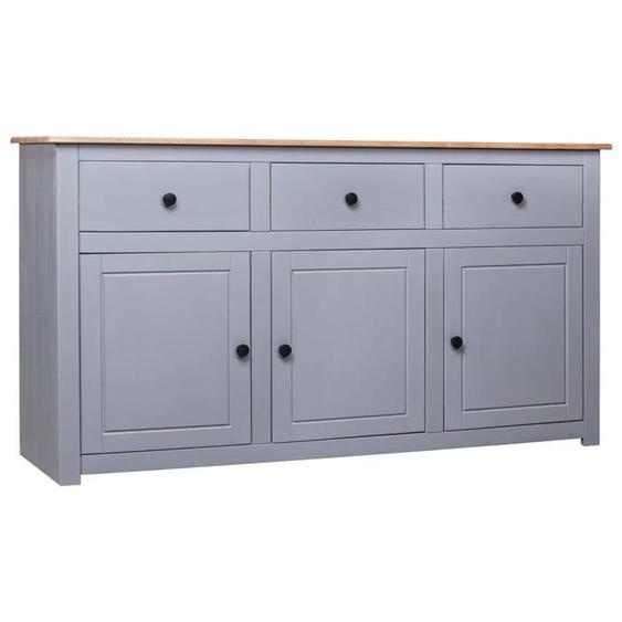 Buffet bahut commode armoire meuble de rangement organisateur cuisine salle de sejour salon 135 x 40 x 80 cm Pin solide