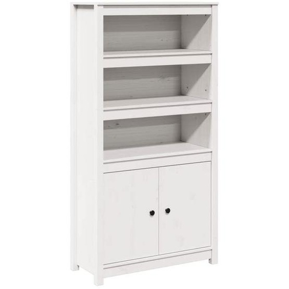 Buffet bahut commode armoire meuble de rangement organisateur cuisine salle de sejour salon haut 80 x 35 x 154 cm bois m