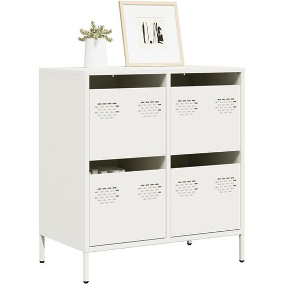 Buffet blanc 68x39x73,5 cm acier laminé à froid