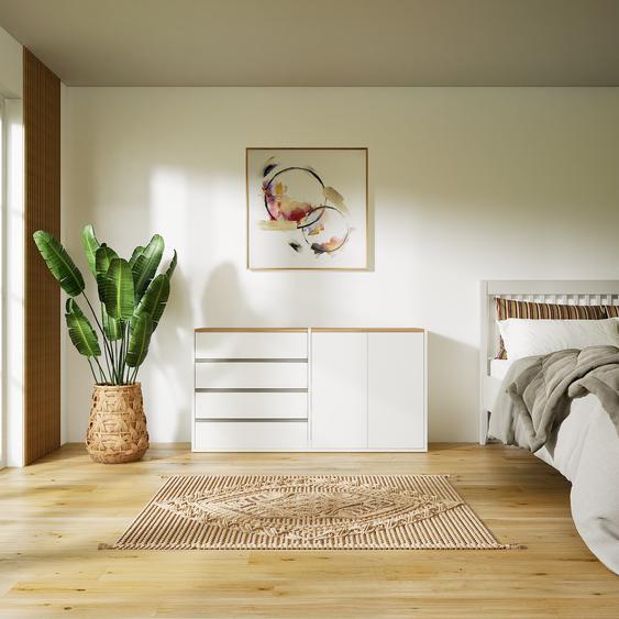 Buffet - Blanc, moderne, avec porte Blanc et tiroir Blanc - 151 x 79 x 34 cm