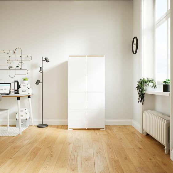 Buffet - Blanc, moderne, avec porte Blanc et tiroir Blanc - 79 x 158 x 47 cm
