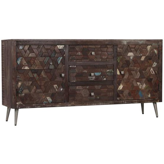 Buffet Bois de récupération solide 160 x 40 x 80 cm