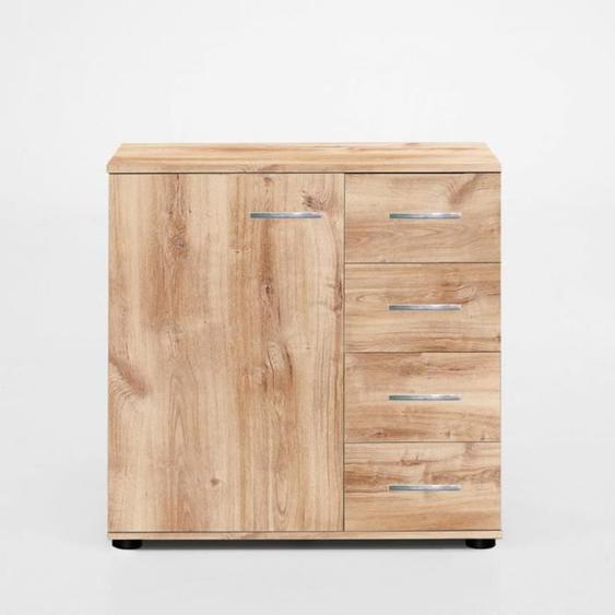 Buffet CARAMELLA 4 tiroirs 1 porte chêne poutre vintage Bois Inside75