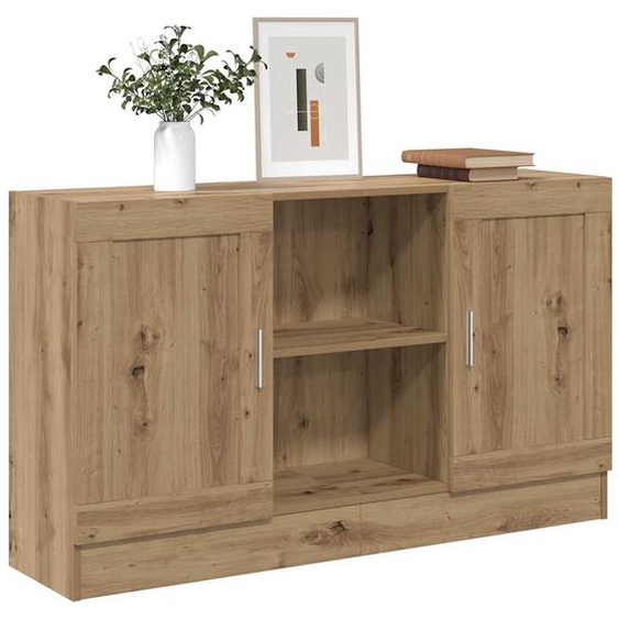 Buffet chêne artisanal 120x30,5x70 cm bois dingénierie