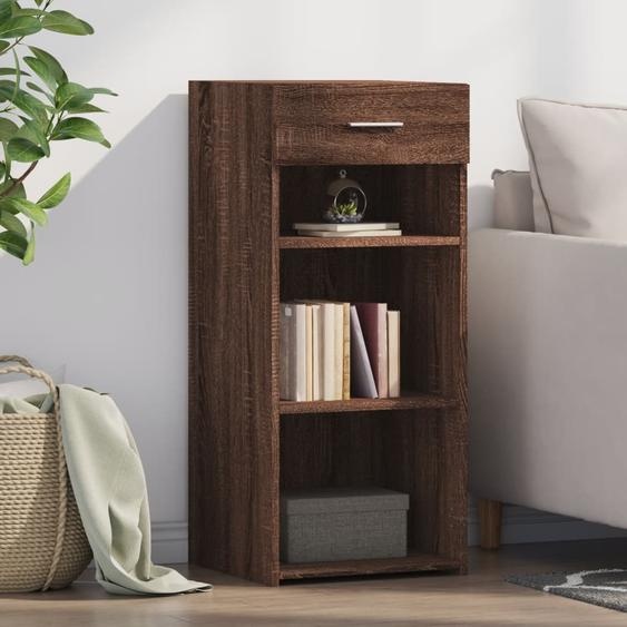 Buffet chêne marron 40x42,5x93 cm bois dingénierie