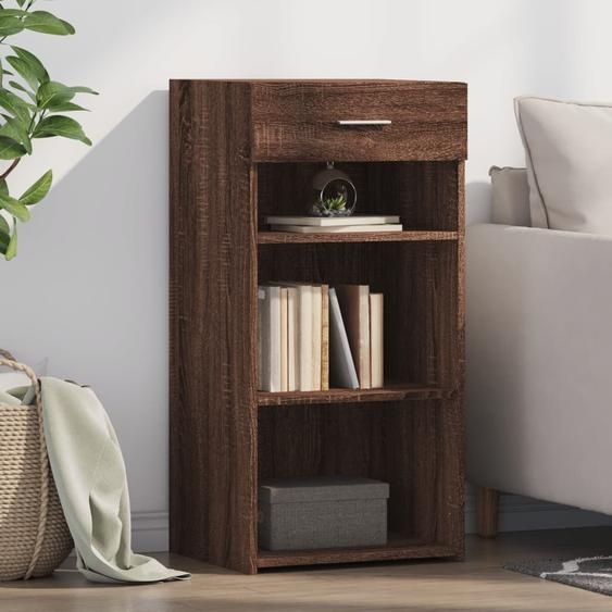 Buffet chêne marron 45x42,5x93 cm bois dingénierie
