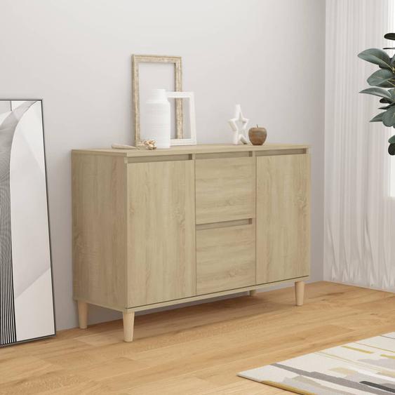Buffet chêne sonoma 101x35x70 cm bois dingénierie