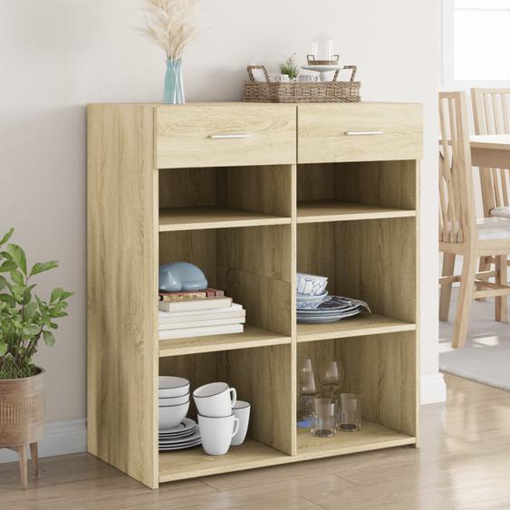 Buffet chêne sonoma 80x42,5x93 cm bois dingénierie