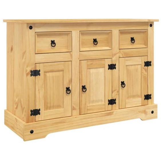 Buffet - MOTHINESSTO - Corona - Bois massif de pin - 2 portes - 112x43x78 cm