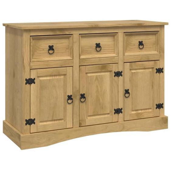 Buffet Corona - SALUTUYA - BD60027 - Bois massif - Marron - 115x43x79,5 cm
