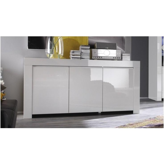 Buffet design 3 portes laqué blanc - Naomi