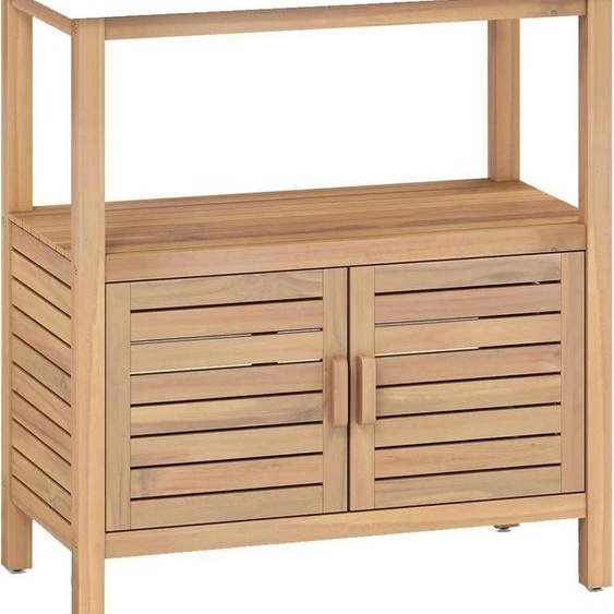 Buffet en bois - Buffet pour salle à manger - Avec espace de rangement - Plan de travail - Montage nécessaire - Meubles de salon