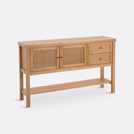 Buffet enfilade pin massif et cannage Gabin