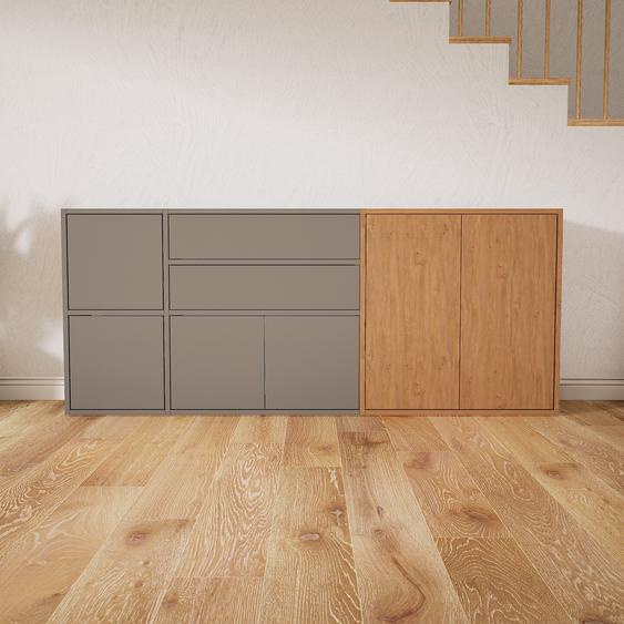 Buffet - Gris, moderne, avec porte Gris et tiroir Gris - 190 x 79 x 34 cm