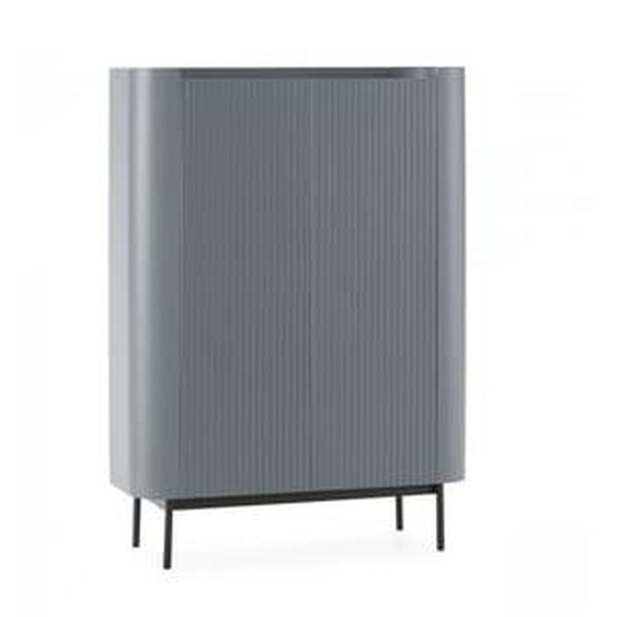 Buffet haut 2 portes 100 cm JAY effet tasseaux