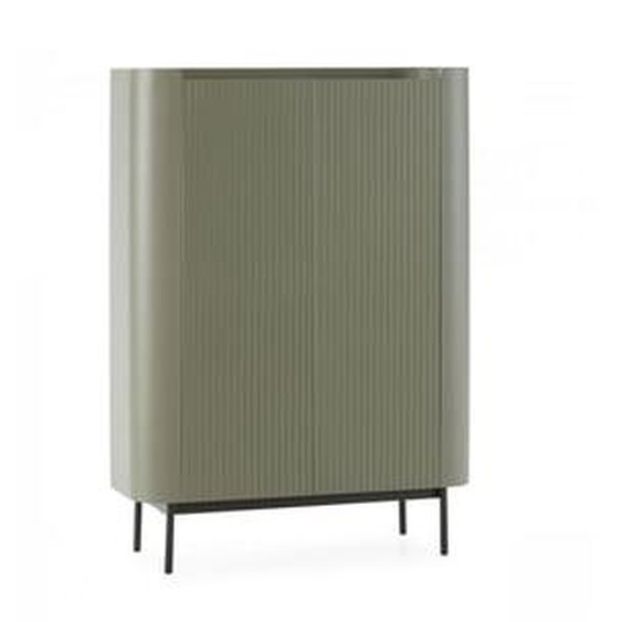 Buffet haut 2 portes 100 cm JAY effet tasseaux