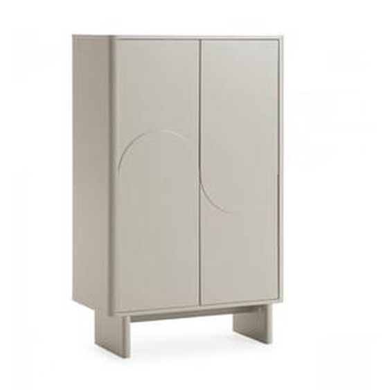 Buffet haut 2 portes 80 cm ESTEBAN formes géométriques