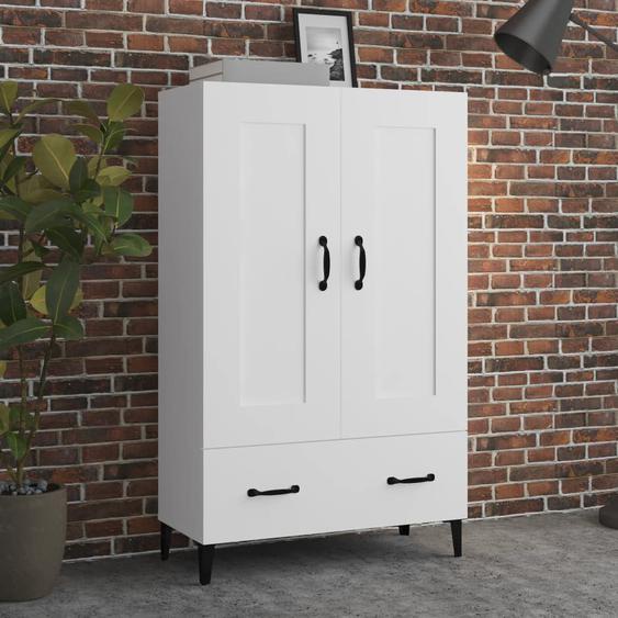 Buffet haut Blanc 70x31x115 cm Bois dingénierie