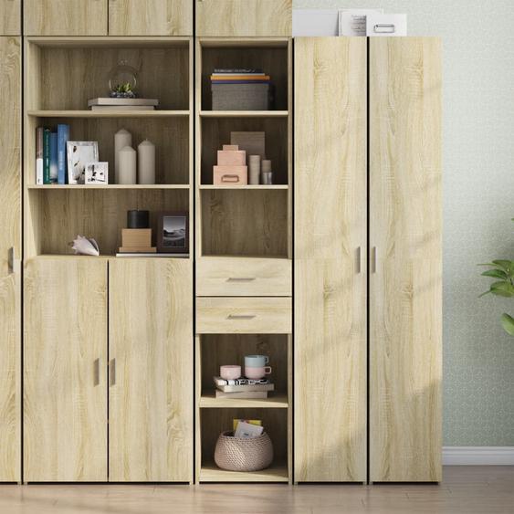 Buffet haut chêne sonoma 40x42,5x185 cm bois dingénierie