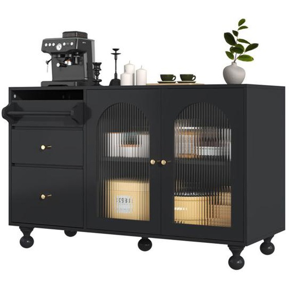 Buffet,Longue Porte En Verre Arc - En - Ciel Et Porte - Serviettes Design,Casiers Élégants Pour La Salle À Manger Et La