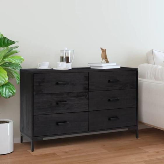 Buffet - MOTHINESSTO - LY6607 - Bois de pin massif recyclé - 110x35x70 cm - Vintage