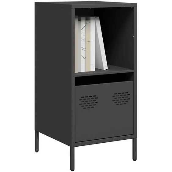 Buffet noir 35x39x73,5 cm acier laminé à froid