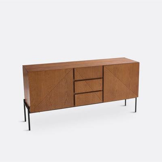 Buffet vintage 2 portes 3 tiroirs, Lodge
