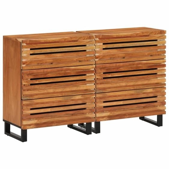 Buffets 2 pcs 60x34x75 cm bois dacacia massif