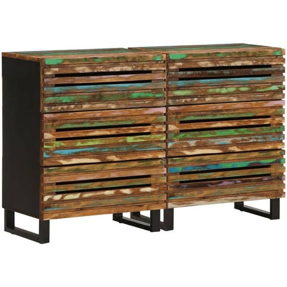 Buffets 2 pcs 60x34x75 cm bois dacacia massif