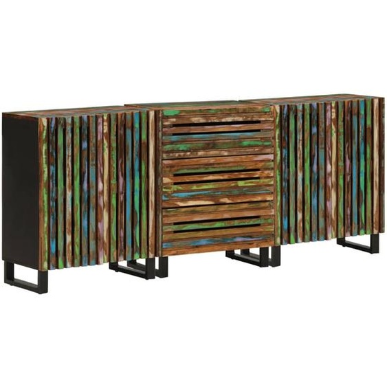 Buffets 3 pcs 60x34x75 cm bois dacacia massif