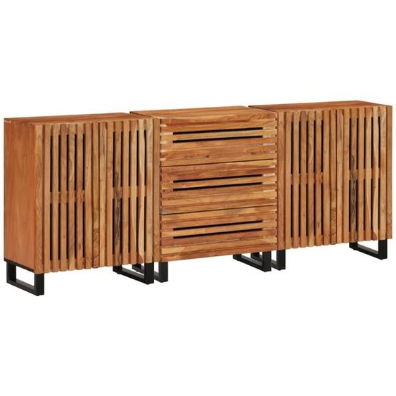 Buffets 3 pcs 60x34x75 cm bois dacacia massif