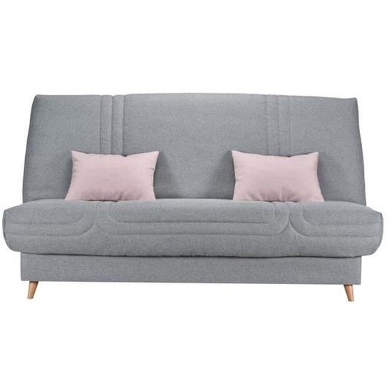 BULTEX Clic clac MONA 3 places - Tissu gris - L 192 x P 95 x H 101