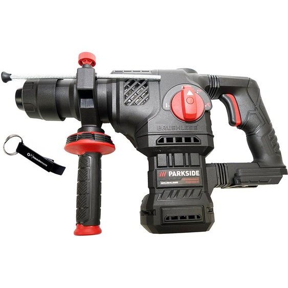 Bundle HEADNMORE® - PARKSIDE PERFORMANCE® Marteau combiné sans fil 20V PKHAP 2058 A1 + porte-clés HEADNMORE® (sans batterie)
