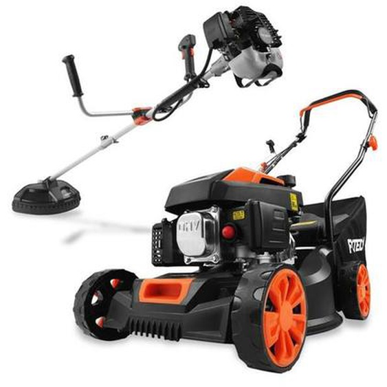 Bundle thermique Fuxtec Tondeuse à gazon FX-RM4180 & Débroussailleuse FX-MS125