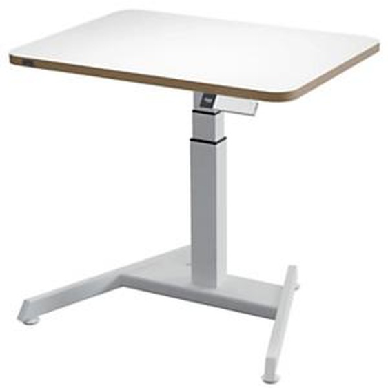 Bureau assis-debout compact Leitz Ergo - Réglage éléctrique en hauteur - L. 80 x P. 60 cm - Blanc