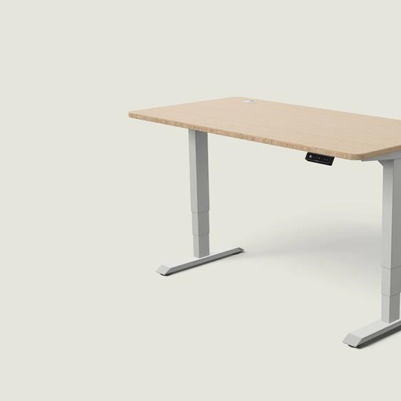 Bureau assis debout HomePro - Gris / Bambou / 160x80 cm