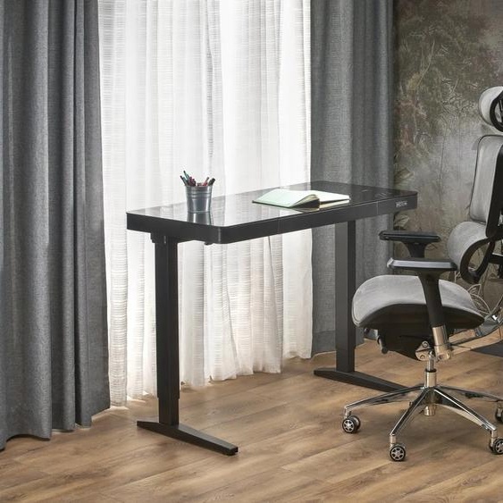 Bureau B52 avec fonction de réglage en hauteur, noir
