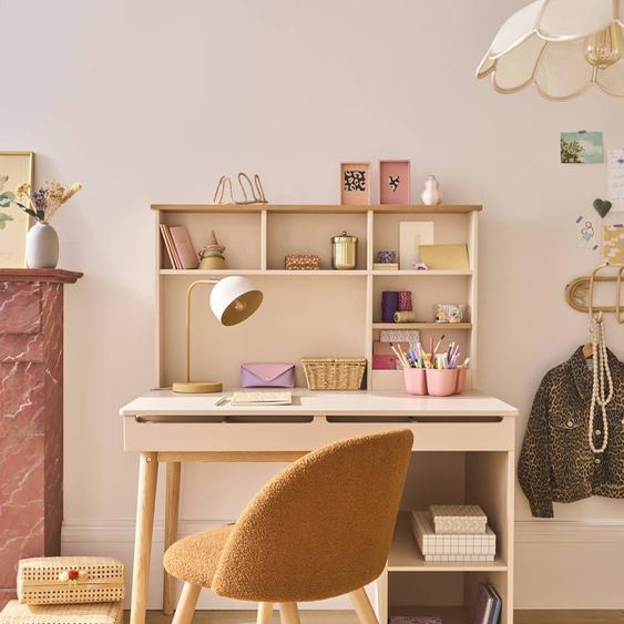 Bureau-coiffeuse enfant BLUSH rose pâle