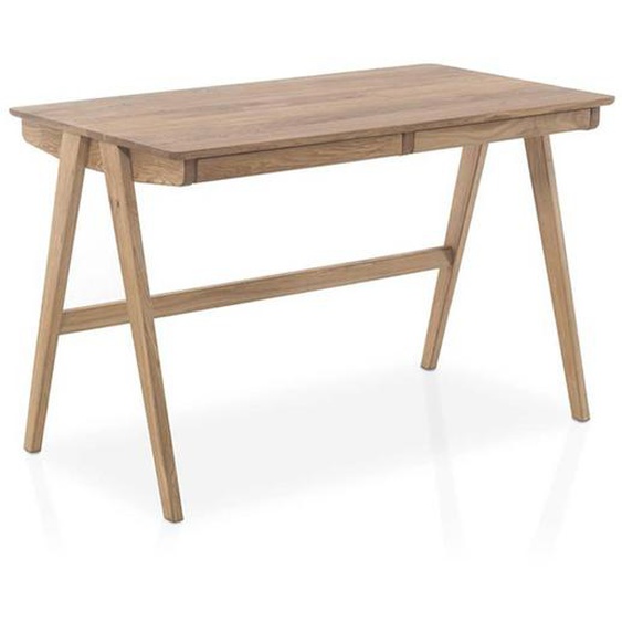 Bureau DALI style scandinave chêne noueux massif 2 tiroirs