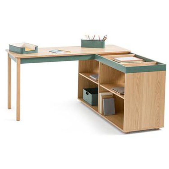 Bureau dangle réversible avec rangement, Lina