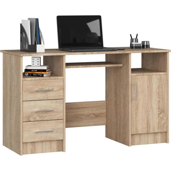 Bureau dordinateur KARLION - chêne sonoma